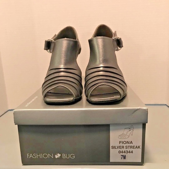 Fashion Bug Fiona Open Toe Pumps - Picture 2 of 5